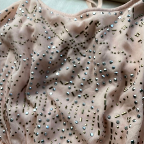 Blush Pink Hollister Romper with Embellished bead top - Picture 3 of 6